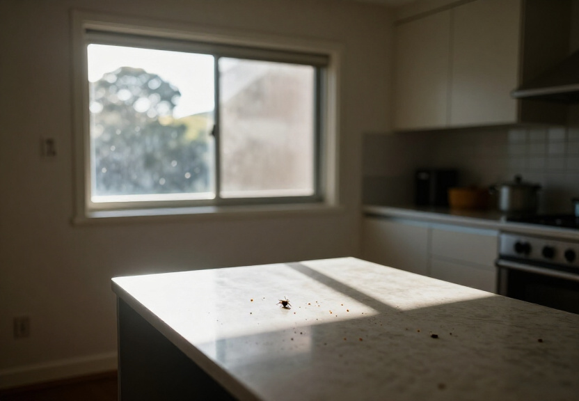 Bed bugs hiding in furniture seams in a Brighton Le Sands home